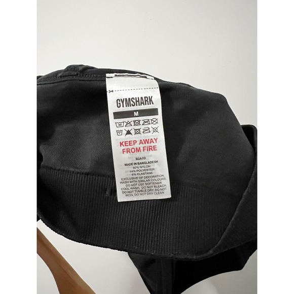 Gymshark Black Adapt Fleck Strappy Back Medium Impact Sports Bra Activewear - Picture 6 of 6